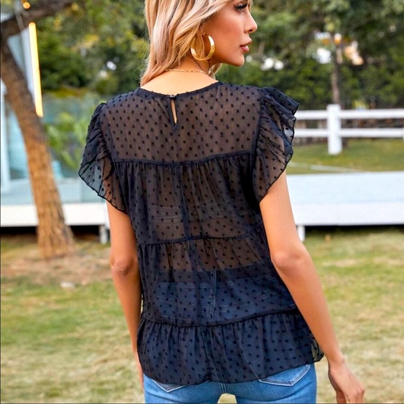 SWISS DOT BLOUSE - Picture 4 of 4